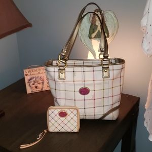 COACH Peyton Tattersall Tote Style #F20093